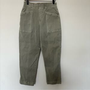 Spanx Pants Womens Medium Green Pull on Pockets Stretch